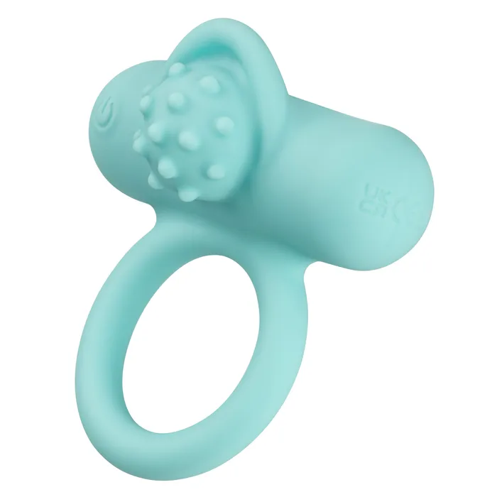 CalExotics Vibrators Silicone Rechargeable Nubby Lovers Delight Blue