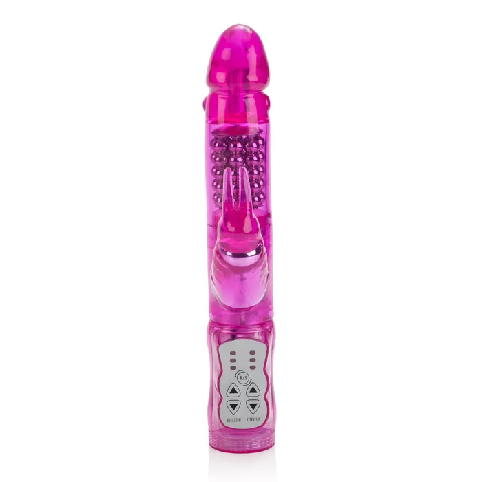 CalExotics Vibrators Waterproof Jack Rabbit 5 Rows Pink