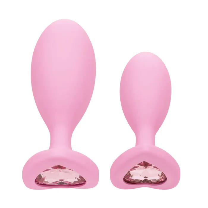 California Exotic Female Sex Toys First Time Crystal Booty Duo Butt Plugs