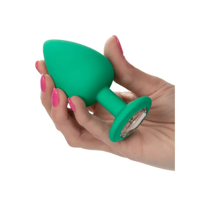 Cheeky Gems Butt Plugs 3 Piece Set Green California Exotic Anal