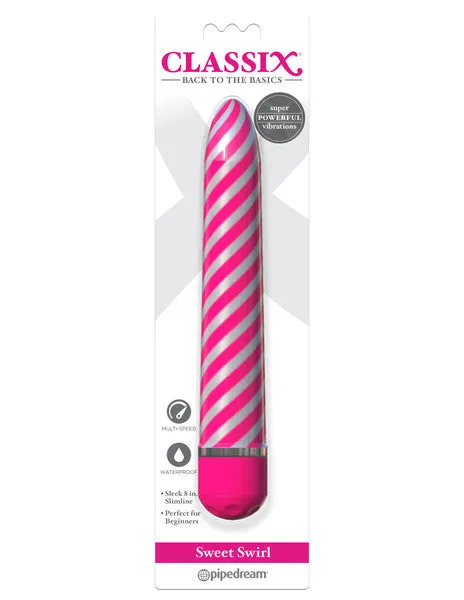 Classix Sweet Swirl Vibrator Pink Pipedream Products Vibrators