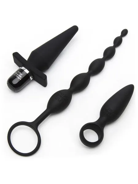 Couples Lovehoney Fifty Shades of Grey Pleasure Overload Starter Anal Kit 4 piece kit