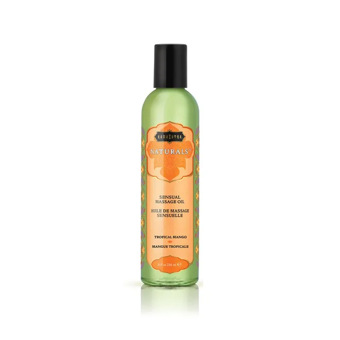 Couples Naturals Massage Oil Tropical Mango 8 Fl Oz Kama Sutra