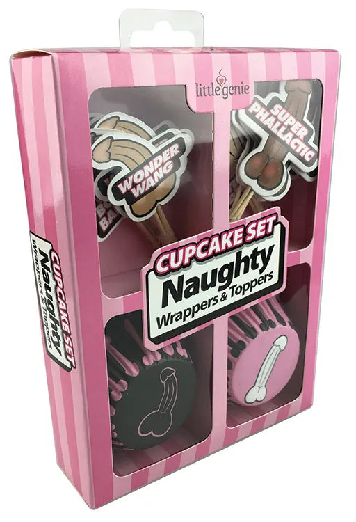 Cupcake Set Naughty Wrappers Toppers Little Genie Anal