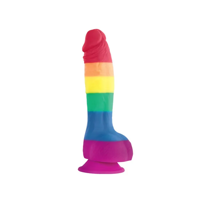 Dildos Colours Pride Edition 6 Inch Realistic Silicone Dildo With Balls NS Novelties