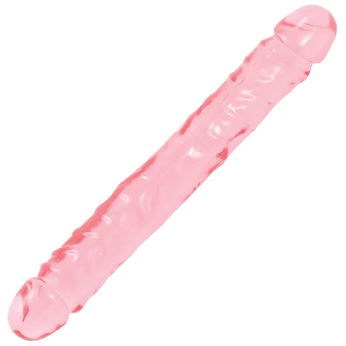 Dildos Crystal Jellies Jr Double Dong 12 Inch Pink Doc Johnson