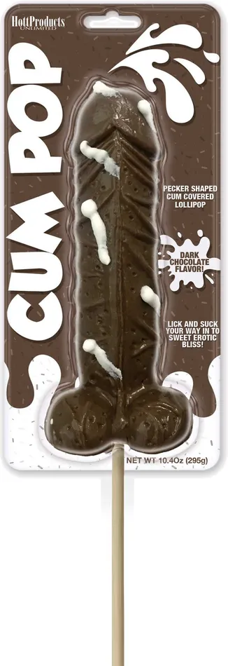 Dildos Hott Products Cum Cock Pops Dark Chocolate