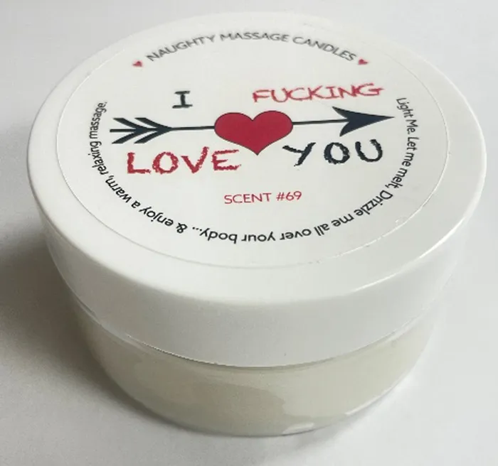 Dildos Kama Sutra I FIng Love You Massage Candle Madagascar Vanilla 17 Oz