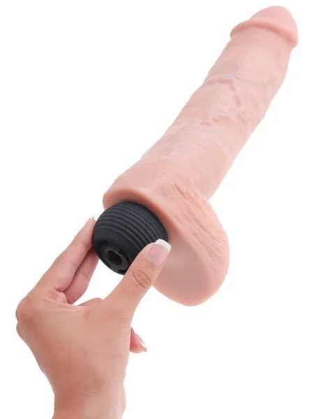 Dildos King Cock 10 in Squirting Cock w Balls Flesh Pipedream Products
