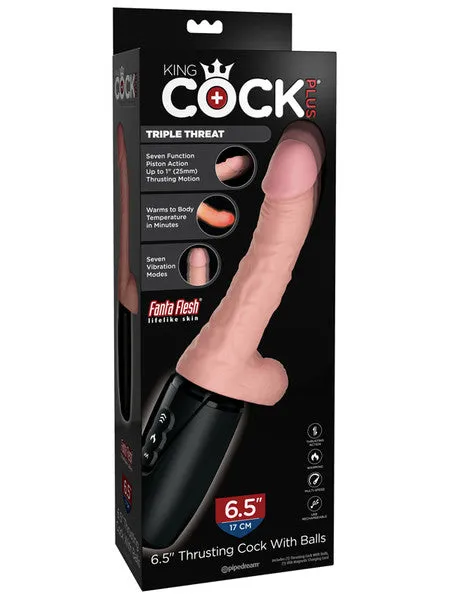 Dildos Pipedream Products King Cock Plus Triple Threat