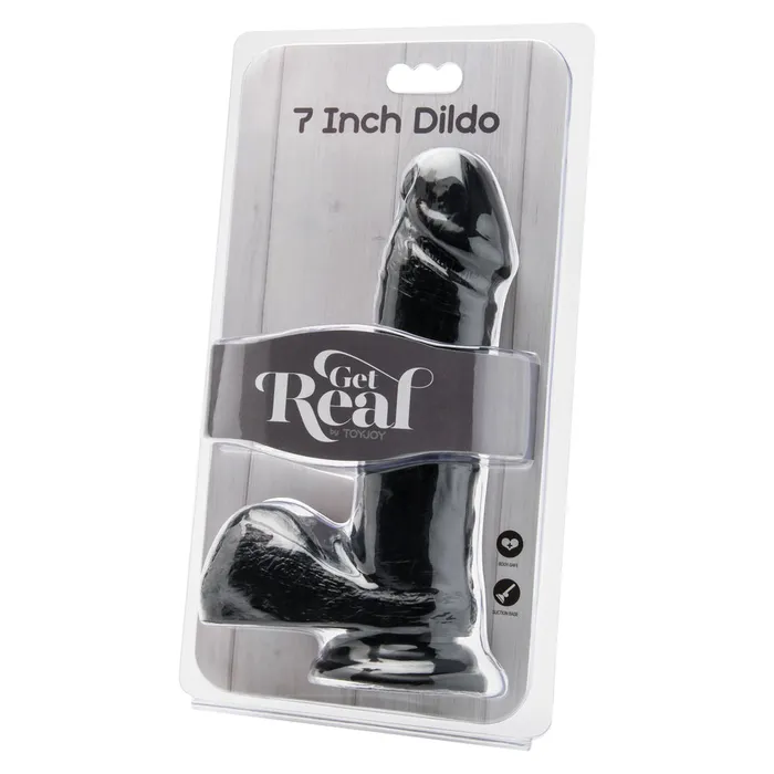 Dildos Toy Joy Sex Toys ToyJoy Get Real 7 Inch Dong With Balls Black Dildos Toy Joy Sex Toys ToyJoy Get Real 7 Inch Dong With Balls Black