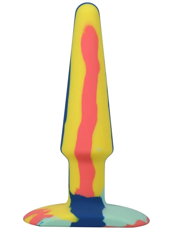 Doc Johnson Anal APlay Groovy Silicone Anal Plug 5 inch Sunrise