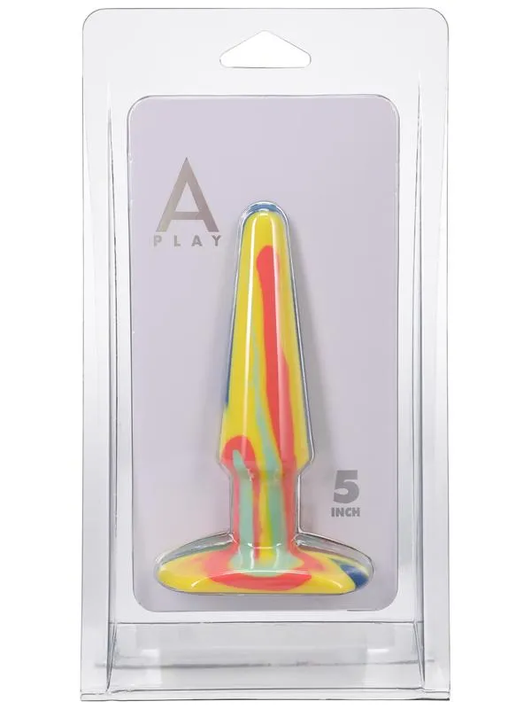 Doc Johnson Anal APlay Groovy Silicone Anal Plug 5 inch Sunrise Doc Johnson Anal APlay Groovy Silicone Anal Plug 5 inch Sunrise