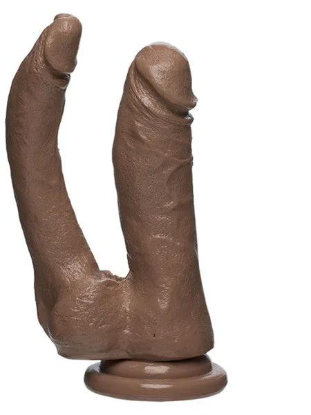 Doc Johnson Dildos The D Double Dippin D FIRMSKYN Caramel