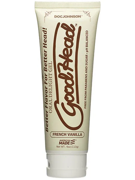 Doc Johnson GoodHead Oral Delight Gel 4oz Tube Boxed French Vanilla Dildos Doc Johnson GoodHead Oral Delight Gel 4oz Tube Boxed French Vanilla Dildos