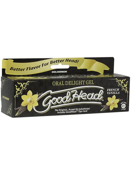 Doc Johnson GoodHead Oral Delight Gel 4oz Tube Boxed French Vanilla Dildos Doc Johnson GoodHead Oral Delight Gel 4oz Tube Boxed French Vanilla Dildos