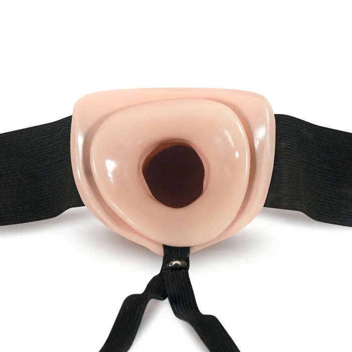 Dr Skin Hollow Strap On 6 Inch Vanilla Blush Novelties Female Sex Toys