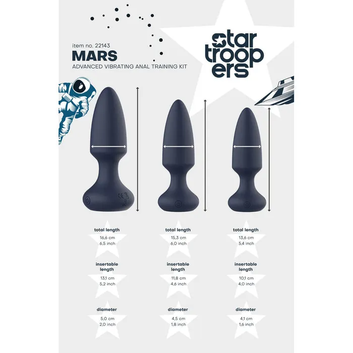 Dream Toys Anal Startroopers Mars Advanced Vibrating Anal Vibe Kit