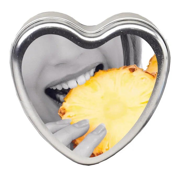 Earthly Body Anal Edible Heart Candle Pineapple 4oz