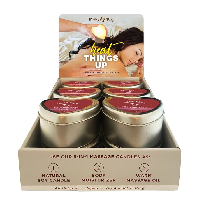 Female Sex Toys Earthly Body 12 Pc Valentine Candle Display With Tester