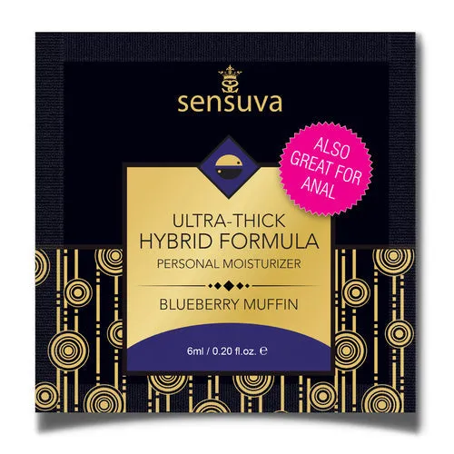 Female Sex Toys UltraThick Hybrid Personal Moisturizer Blueberry Muffin SingleUse Packet Sensuva Female Sex Toys UltraThick Hybrid Personal Moisturizer Blueberry Muffin SingleUse Packet Sensuva