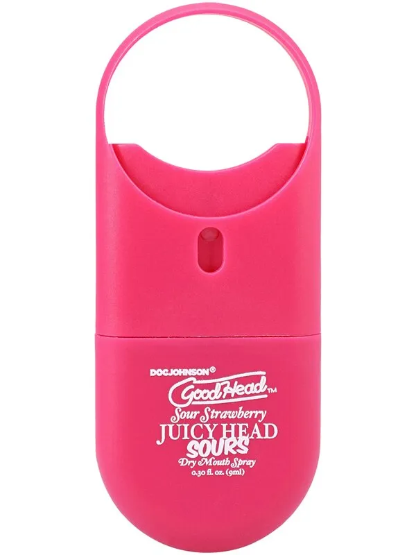 GoodHead Juicy Head Dry Mouth Spray ToGo Sour Strawberry 30 fl oz Doc Johnson Male Sex Toys GoodHead Juicy Head Dry Mouth Spray ToGo Sour Strawberry 30 fl oz Doc Johnson Male Sex Toys