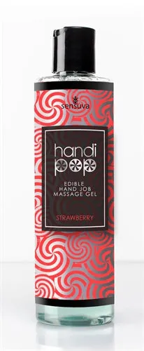 Handi Pop Handjob Massage Gel Strawberry 42 Oz Sensuva Enhancers
