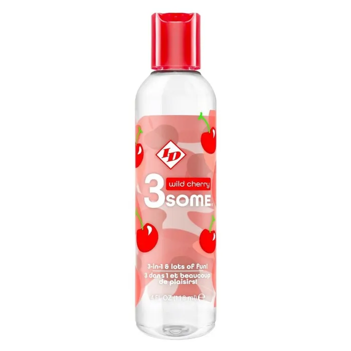 ID Lube Lubricants ID 3some Wild Cherry 3 In 1 Lubricant 118ml