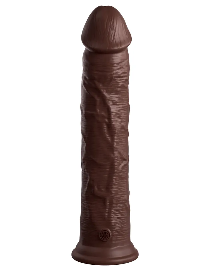 King Cock Elite 11 Inch Silicone Dual Density Cock Brown Pipedream Dildos