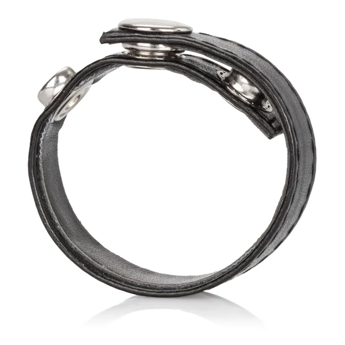 Leather Black 3Snap Ring CalExotics Restraints