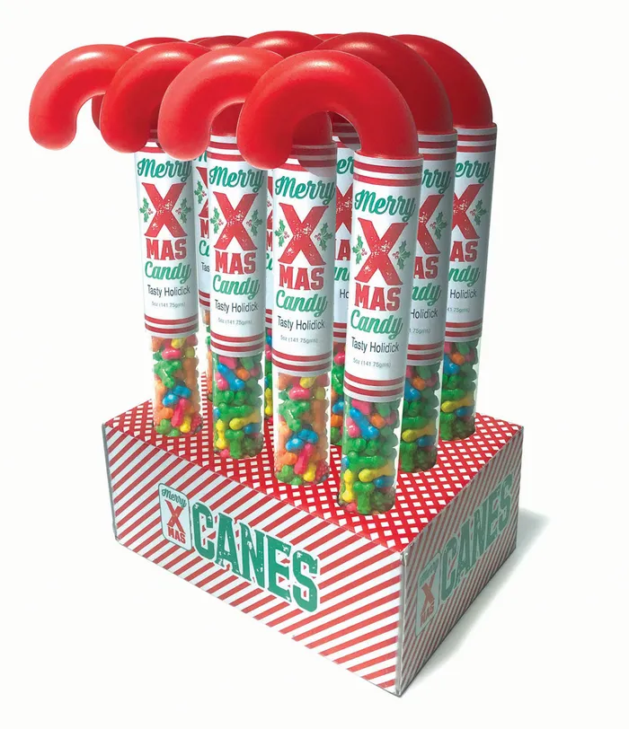 Little Genie Holidicks Candy Canes 12pc Display Dildos