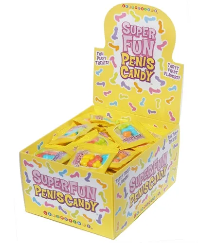 Little Genie Male Sex Toys Super Fun Penis Candy 100 Piece pop Display 3g Bags