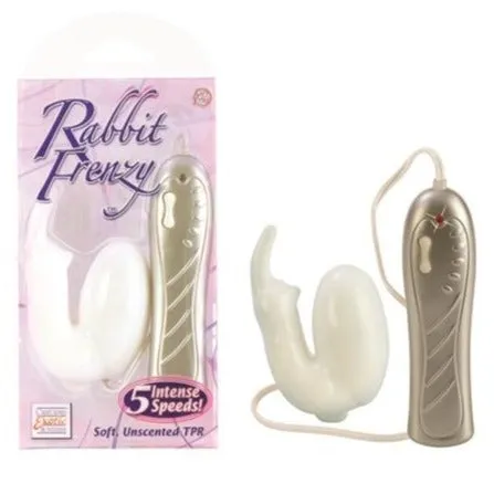 LuvMyToyz Vibrators Rabbit Frenzy White