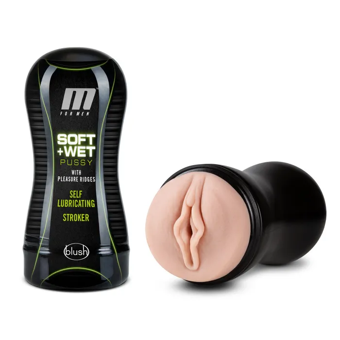 M for Men Soft and Wet Pussy With Pleasure Ridges Self Lubricating Stroker Cup Vanilla Blush Male Sex Toys M for Men Soft and Wet Pussy With Pleasure Ridges Self Lubricating Stroker Cup Vanilla Blush Male Sex Toys