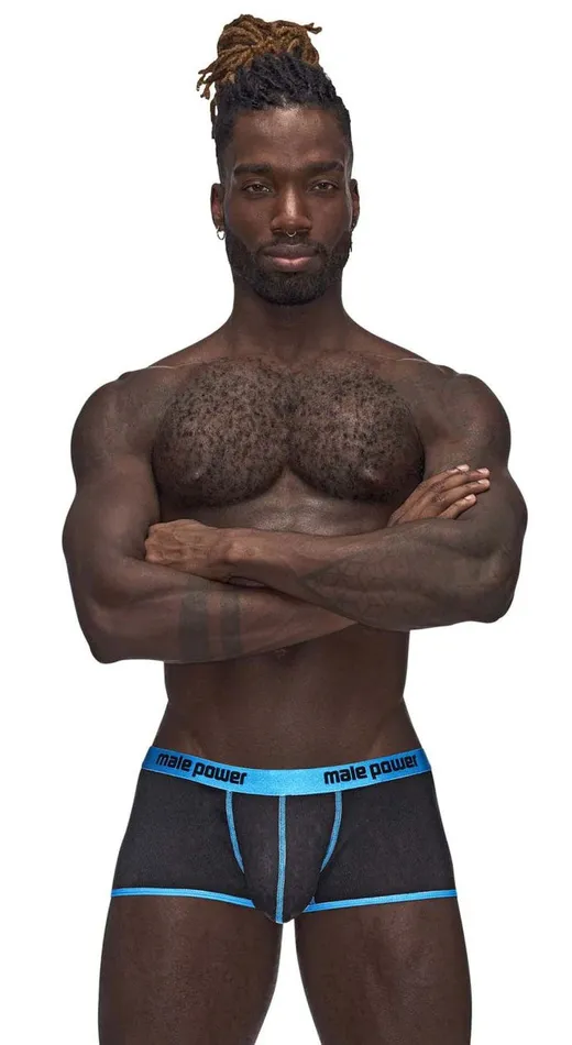 Male Power Anal Casanova Uplift Mini Shorts Small Blackblue