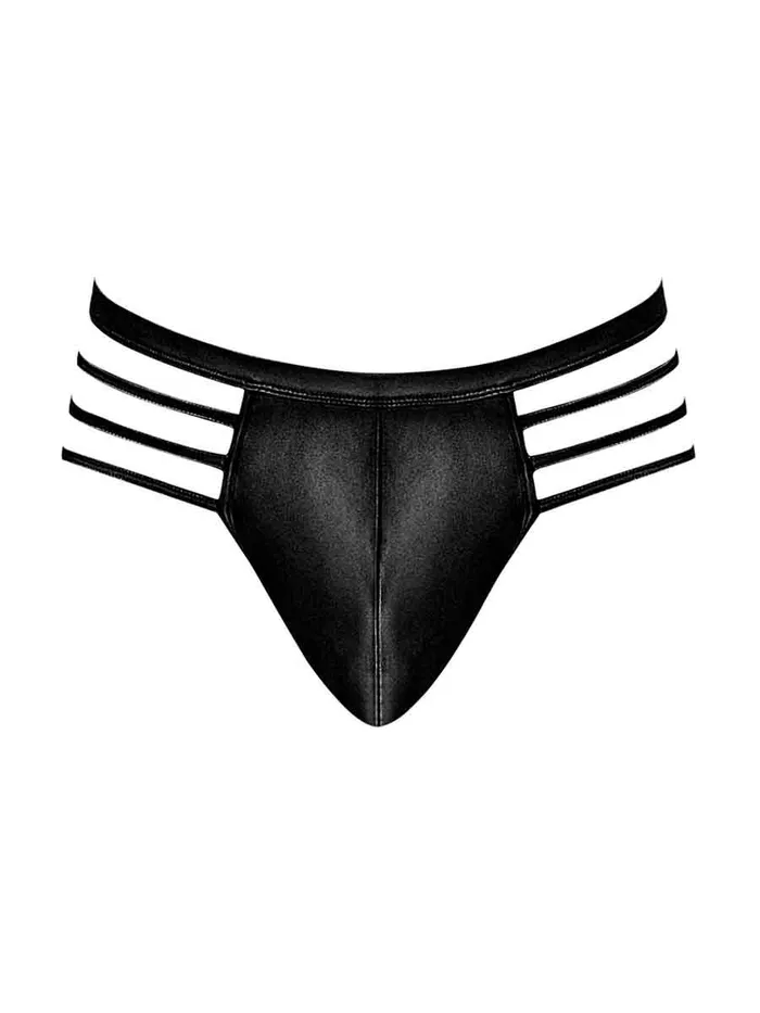Male Power Cage Matte Cage Thong L XL Black Male Sex Toys