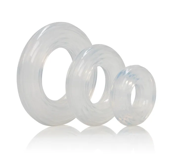 Male Sex Toys CalExotics Premium Silicone Ring Set