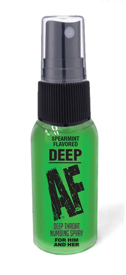Male Sex Toys Little Genie Deep Af Spearmint Flavored Deep Throat Spray 1 Oz
