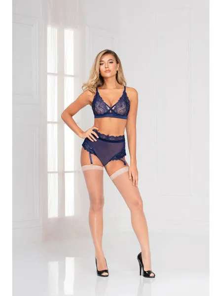 Male Sex Toys Seven Til Midnight Secret Affair Bra Set 11077 Navy XL H