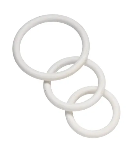 Male Sex Toys Spartacus Nitrile Cock Ring Set White