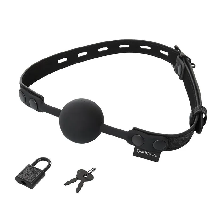 Male Sex Toys Sportsheets Sincerely Locking Lace Ball Gag