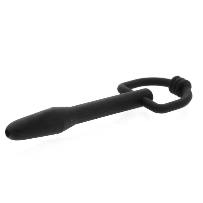 Master Series The Hallows Silicone CumThru DRing Penis Plug Male Sex Toys
