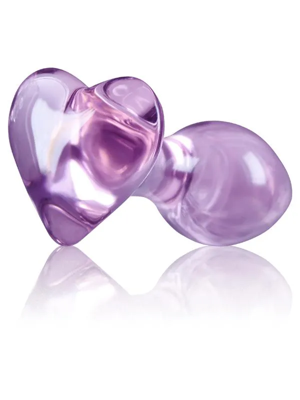 NS Novelties Anal Crystal Heart Purple