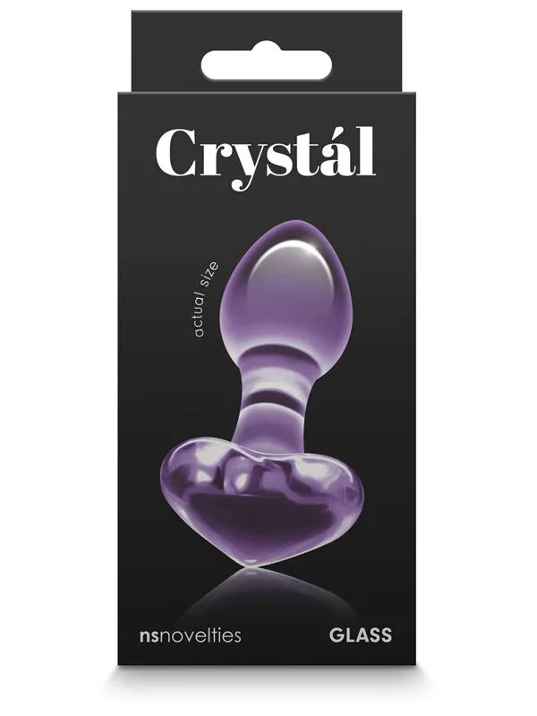 NS Novelties Anal Crystal Heart Purple NS Novelties Anal Crystal Heart Purple