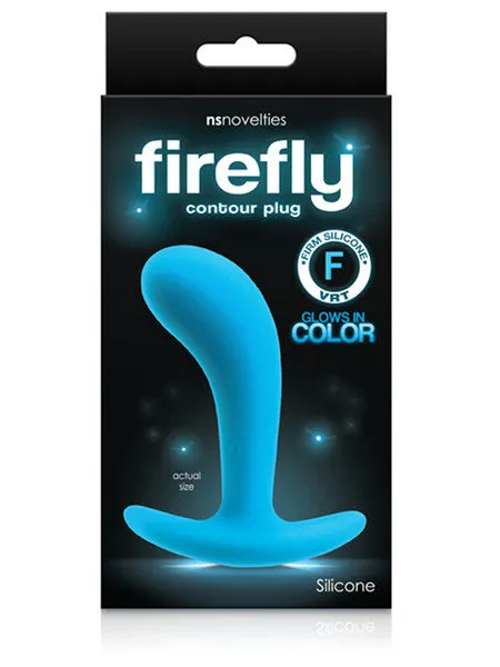 NS Novelties Anal Firefly Contour Plug Medium Blue