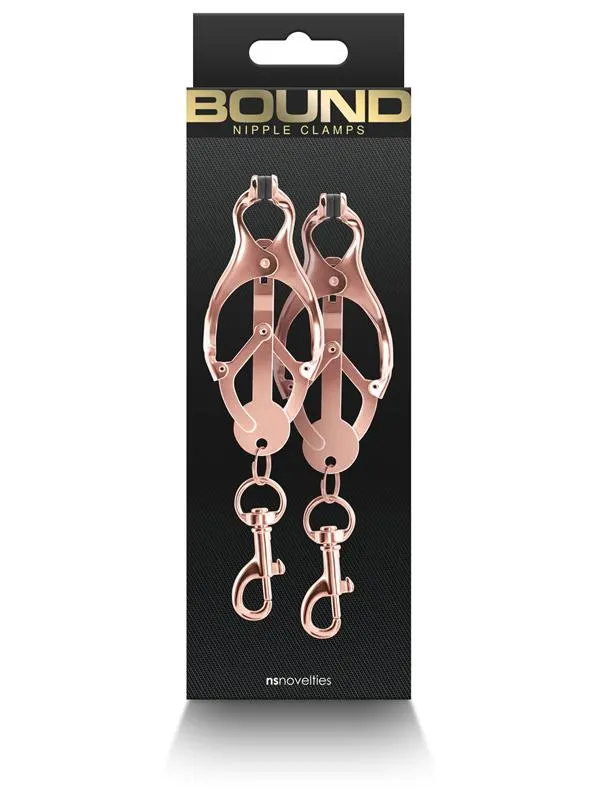 NS Novelties Bound Nipple Clamps C3 Rose Gold Vibrators NS Novelties Bound Nipple Clamps C3 Rose Gold Vibrators