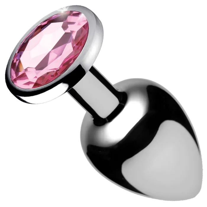 Pink Gem Anal Plug Medium XR Brands Booty Sparks Male Sex Toys