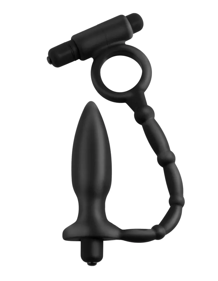 Pipedream Anal Fantasy Collection Ass Kicker With Cockring Black Anal