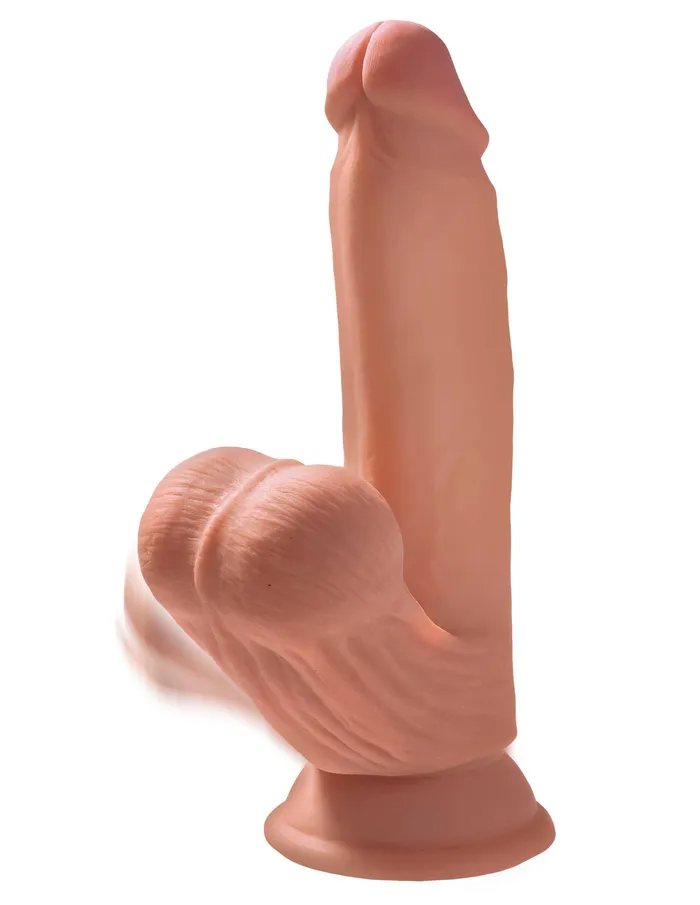 Pipedream Dildos 7 Inch Triple Density Cock With Swinging Balls Tan