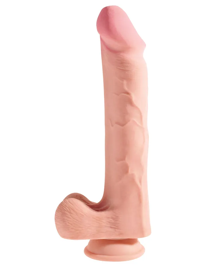 Pipedream Dildos King Cock Plus Triple Density 12 Inch Cock With Balls Flesh Pipedream Dildos King Cock Plus Triple Density 12 Inch Cock With Balls Flesh